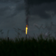 A gas flare from the Shell Chemical LP petroleum refinery that sits within Cancer Alley.